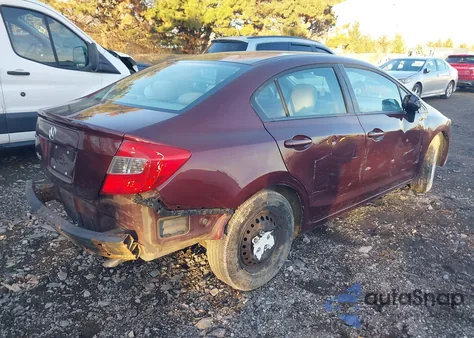 2012 Honda Civic Lx from USA, damaged, VIN 19XFB2F54CE071927